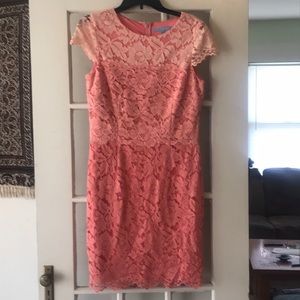 NWOT Antonio Melani - Pink Lace Dress Size 8